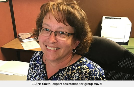 LuAnn Smith: expert assistance for group travel 