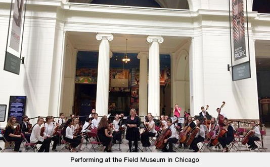 Performing at the Field Museum in Chicago