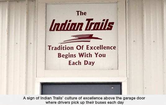 Indian Trails Culture of Excellence Sign